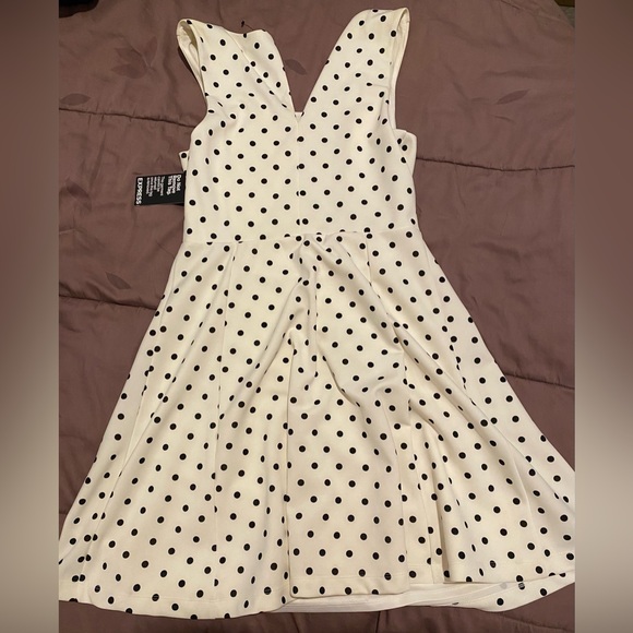 Polka dot dress by express - large - 50s style pinup retro - Picture 2 of 6